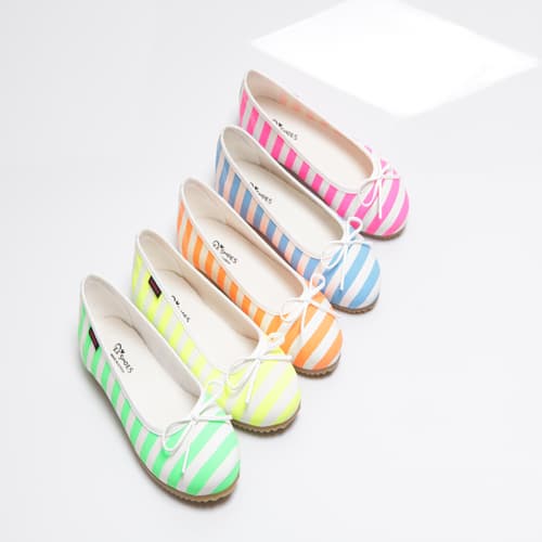 C304 Fluorescent Stripe Flat shoes_shoes